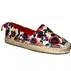 NWOT Vera Bradley Laceback Espadrilles Floral Multicolor Slip On Shoes